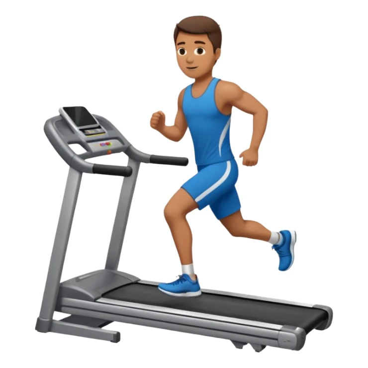 a man do incline walks on the treadmill sticker