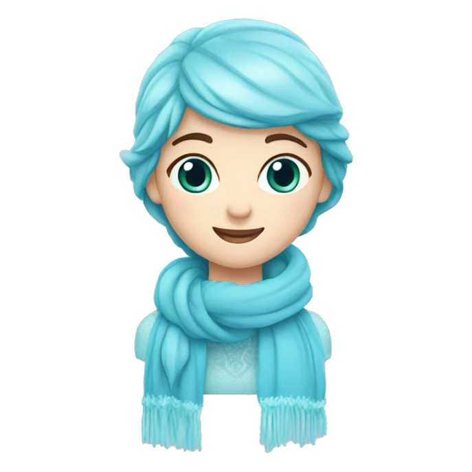 banner with text: frozen, blue colored sticker