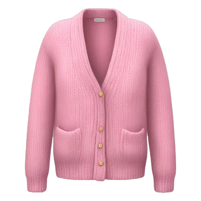 Pink cashmere cardigan  sticker