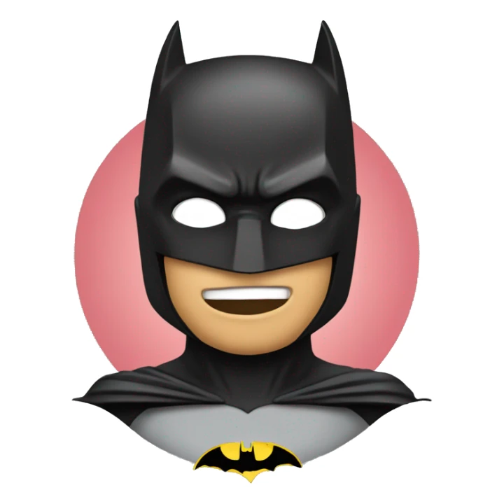 batman with heart eyes emoji sticker