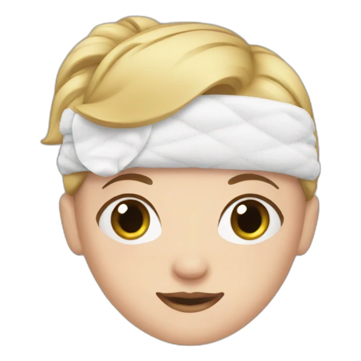 white girl adulte wearing diaper sticker