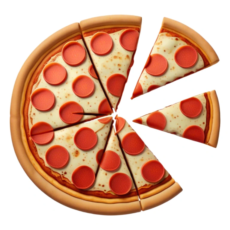 apple pizza an apple slices on a pizza  only a few apple slices sticker