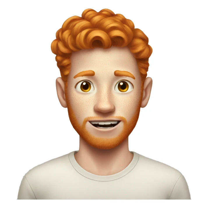 UGLY GINGER BOY WIT LOTS OF FRECKLES sticker