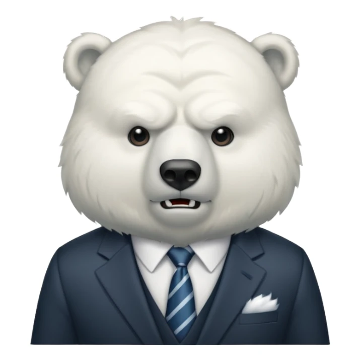 Oso polar millonario bravo sticker