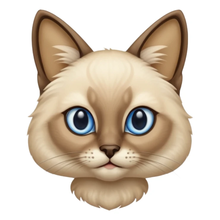 Can you generate a Siamese cat emoji sticker