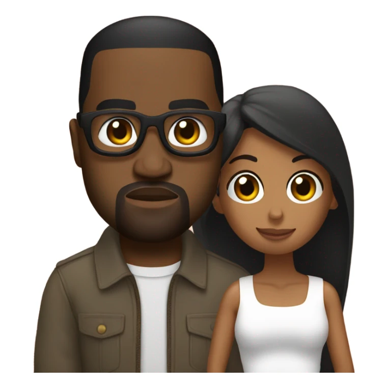 kanye west his wife sticker