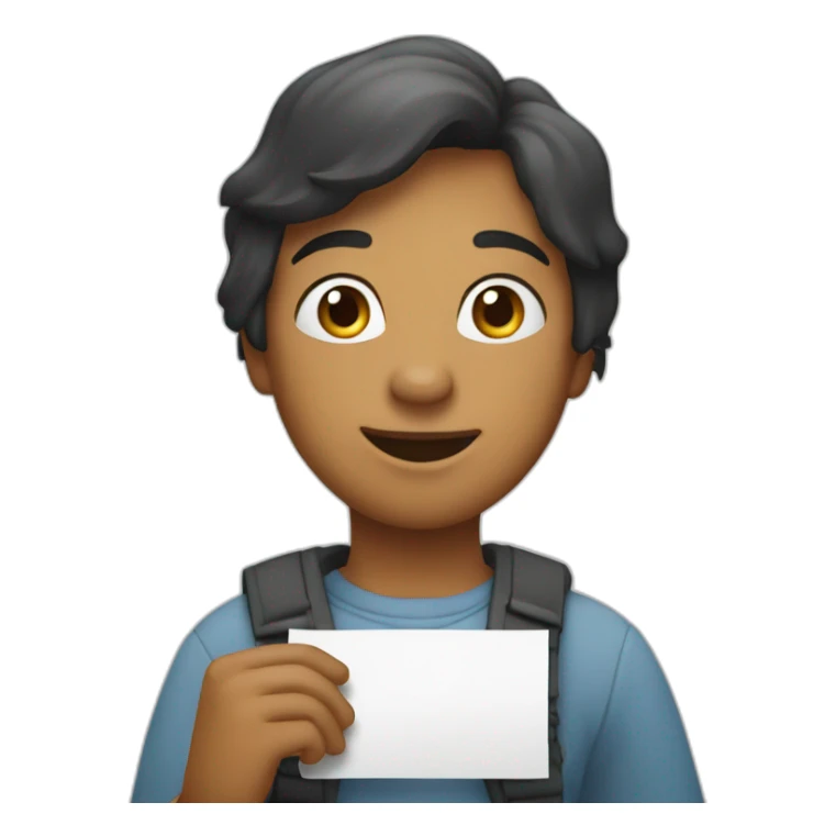 Person holding a sign that reads “Happy Birthday Priya” sticker