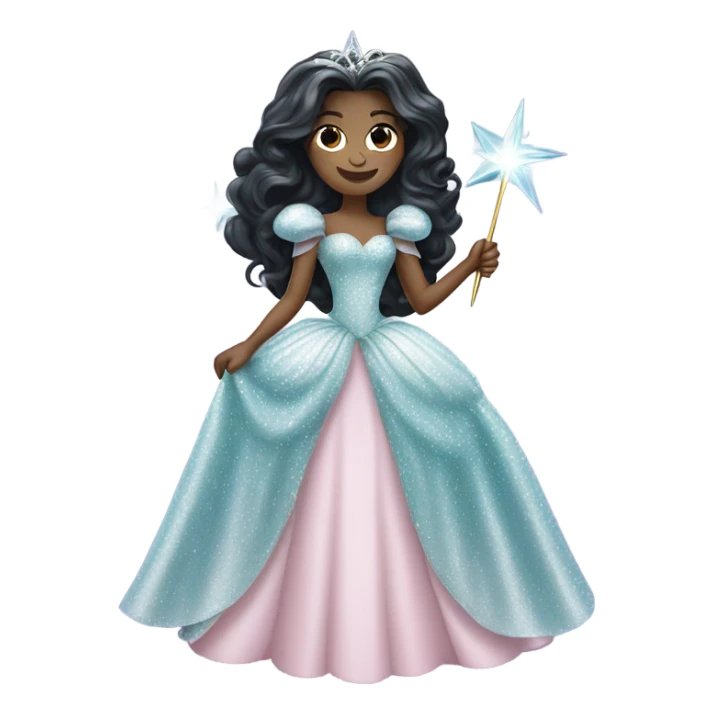 Glinda witch of oz with dark hair  sticker