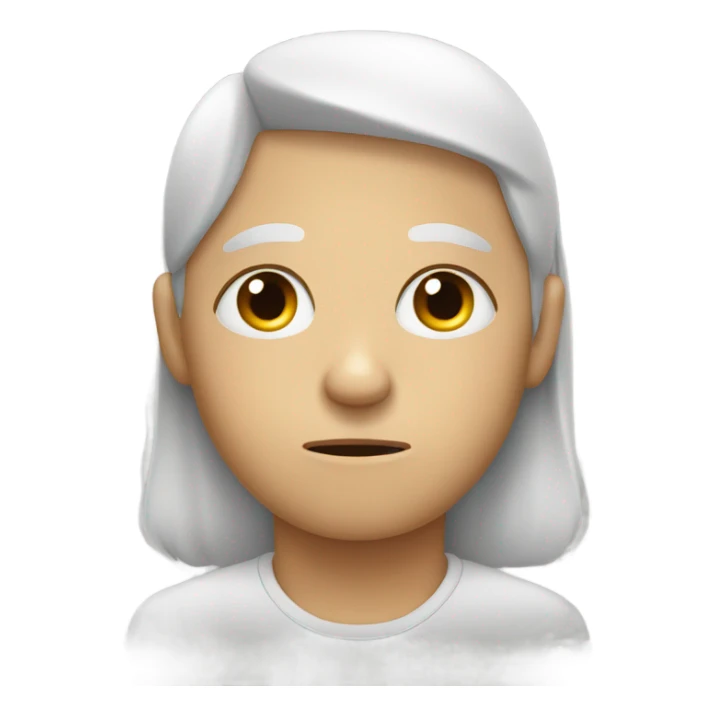 Tired with eye bags sticker