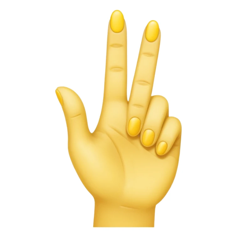 hand but only the index finger pointing up, other fingers closed yellow emoji style  sticker