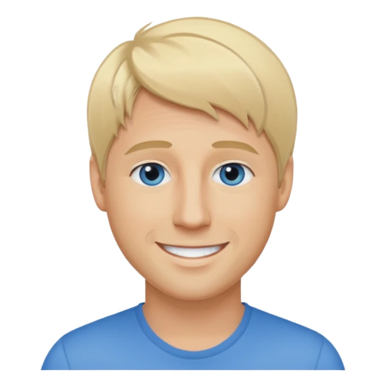 Kian Egan blonde hair, blue eyes sticker