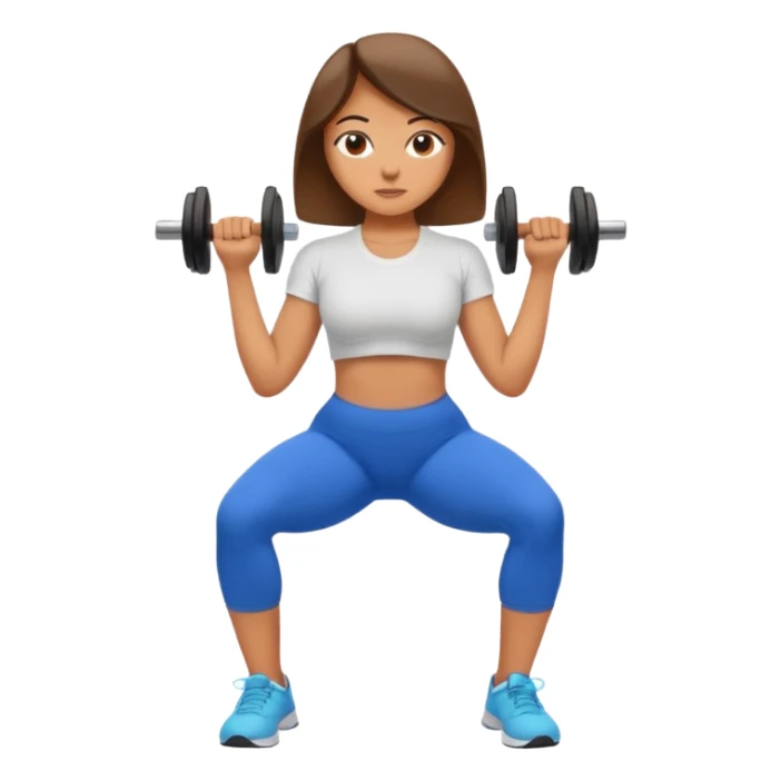 girl working out glutes shirt on sticker