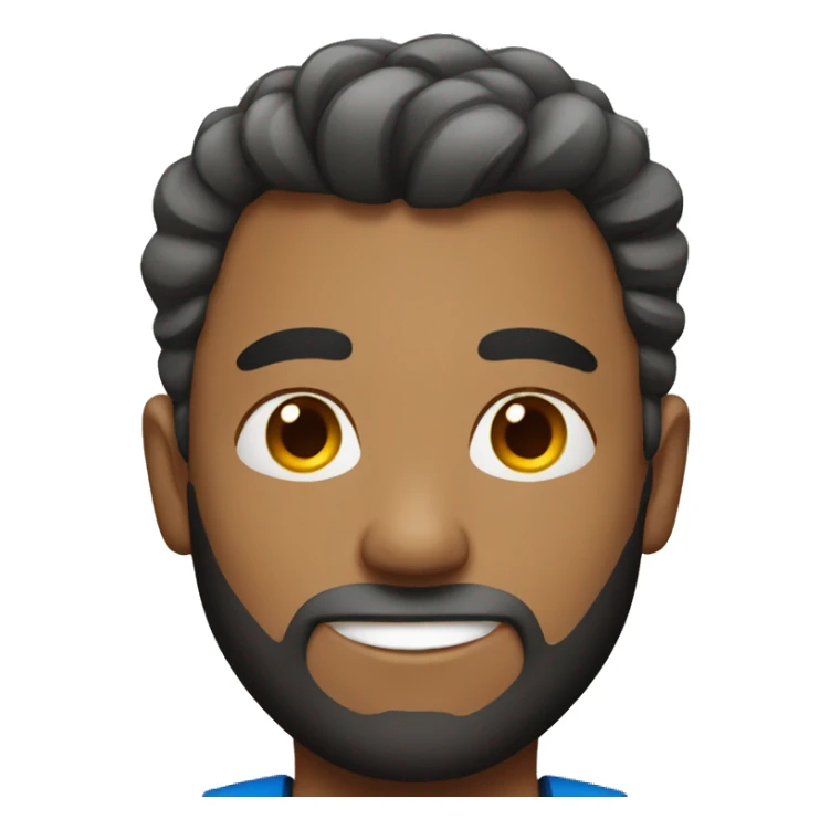 a man with sport hair sticker