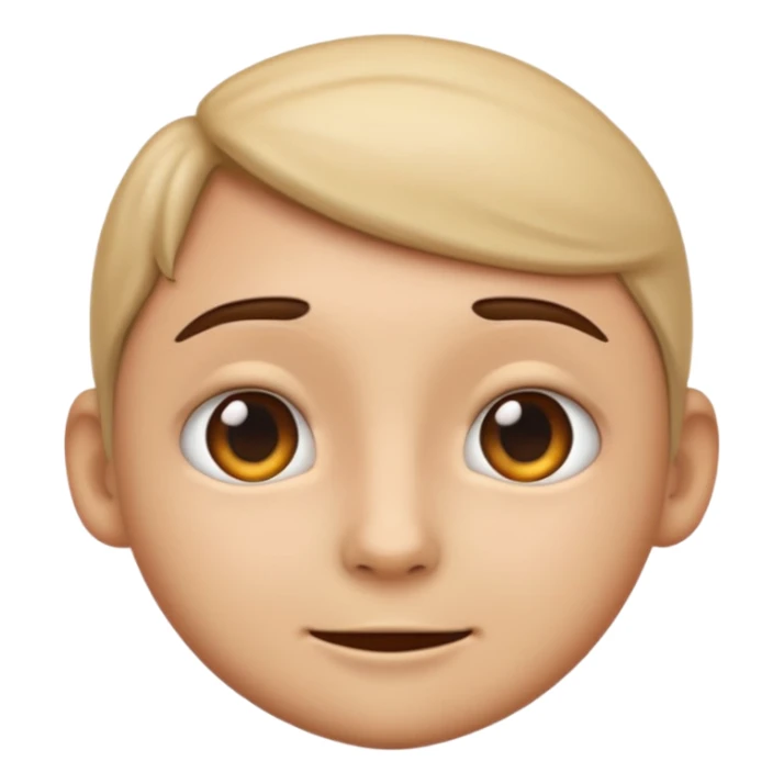 an emoji with a very realistic face without any emotion sticker
