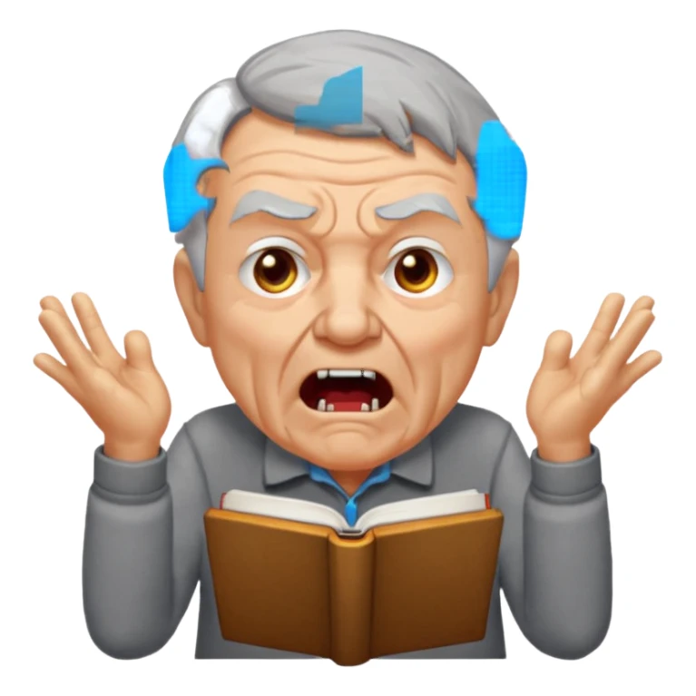 old man yells at livebook emoji for slack sticker