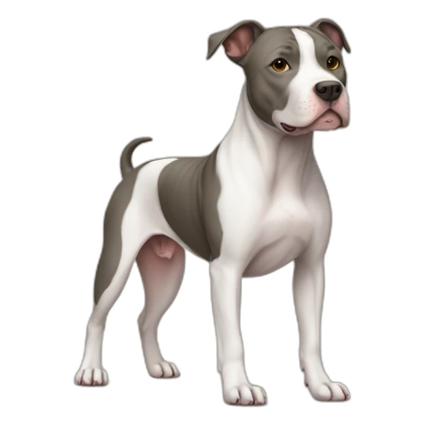 dog canine american pit bull terrier full body sticker