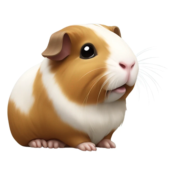 Guinea pig praying in a church sticker