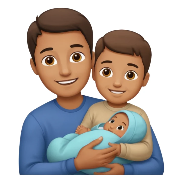 Man holding Baby. sticker