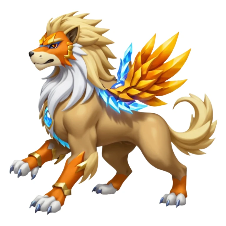 Entei-Raikou-Solgaleo-fusion (full body) sticker