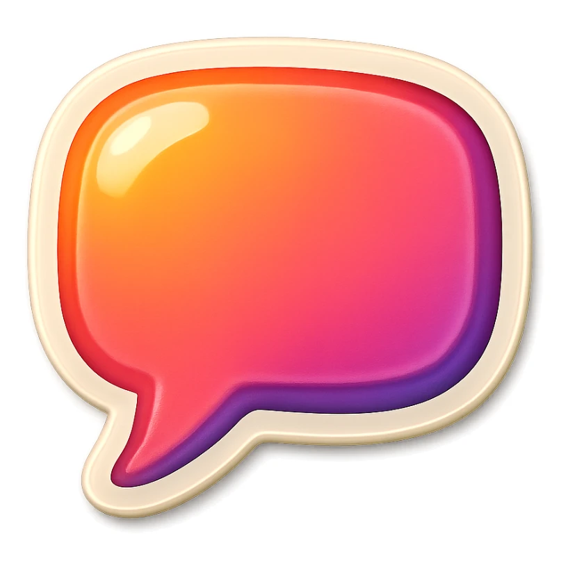 leaving a comment icon, cartoon style sticker, simple and clear, no text sticker