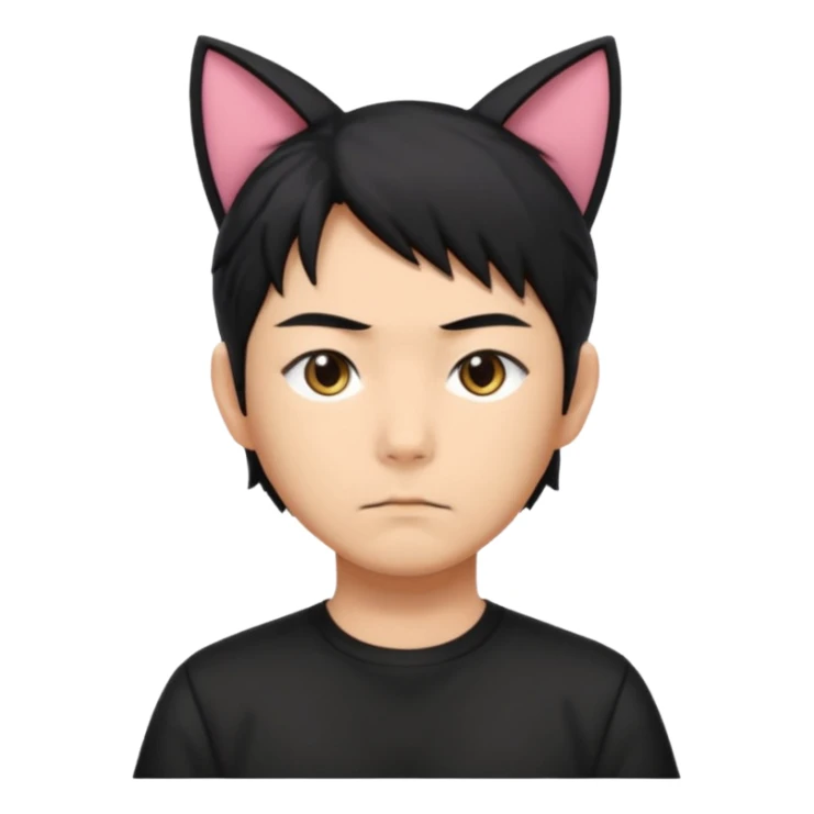 Toji Fushiguro with cat ears sticker