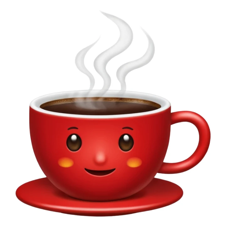 cup of coffe red sticker