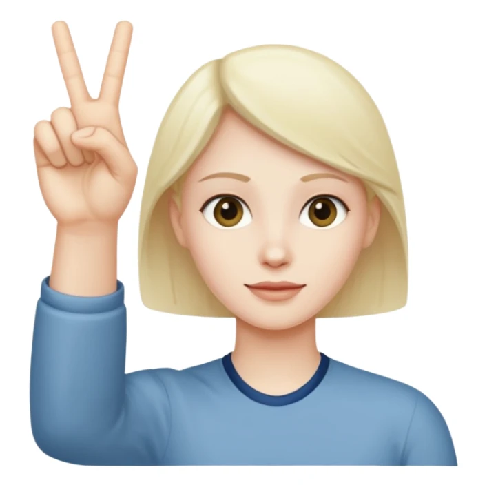 Make a YVL hand emoji doing the YVL hand signal sticker