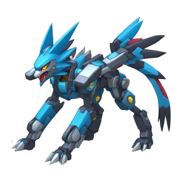 Zeraora-Zoroark-medabot-Mecha full body sticker