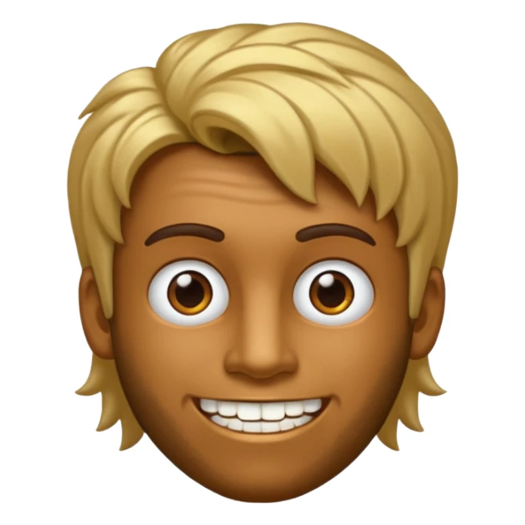 Faça um homem pardo com cabelo curto com dente de ouro sticker