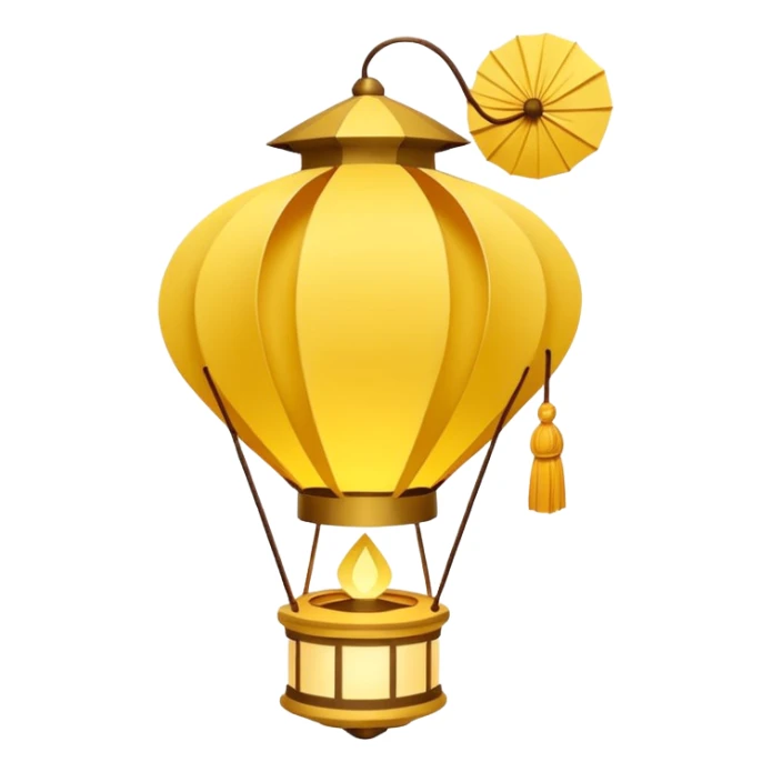 Lanterna flutuante do filme da Rapunzel, lanterna da Tailândia  sticker