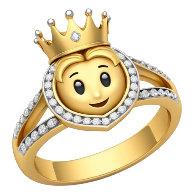 anillo de cumpleañera de 15 años con corona sticker