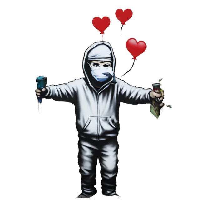 Banksy's Street Art sticker