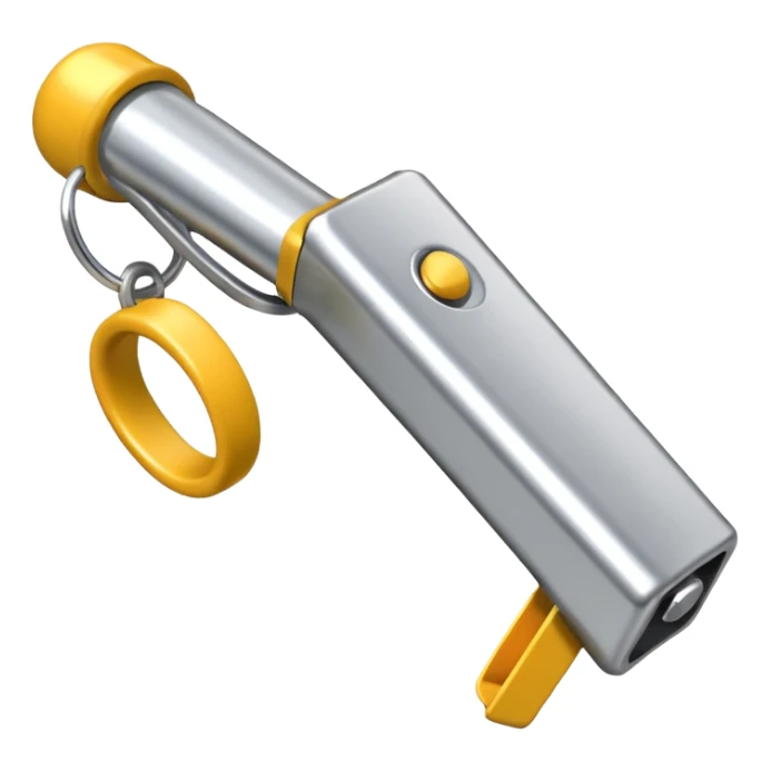 just a referee whistle. normal metal whistle used in sports sticker