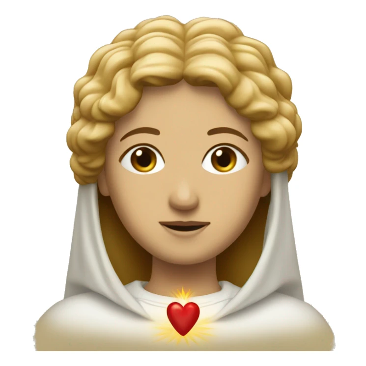 sacred heart of mary sticker