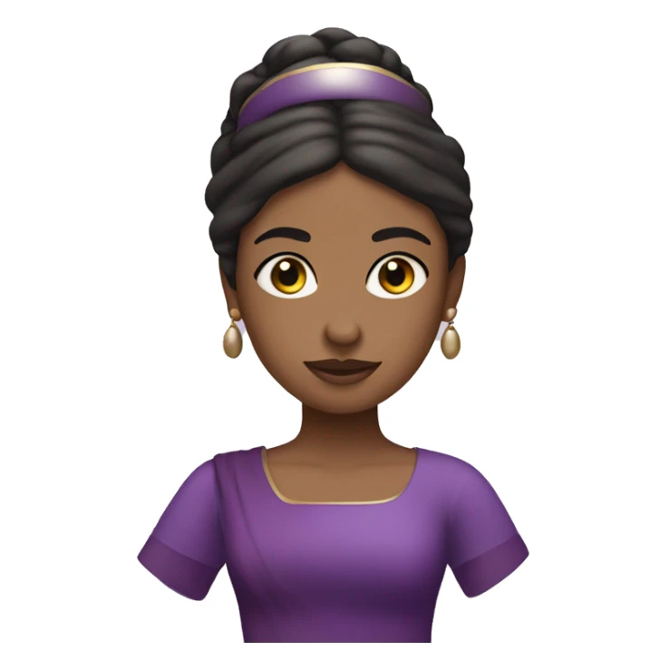 Pilate girl with purple outfit sticker