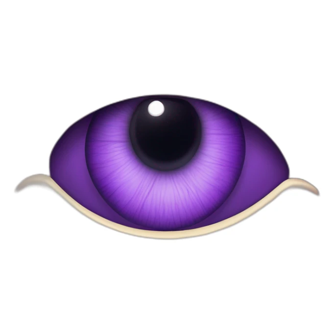 majestic godly violet iris eyeball serious intense symmetrical knowledgable sticker