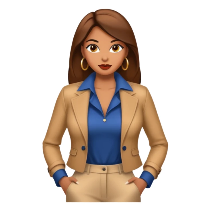 Modelo fashion estilo Mujer gigante sticker