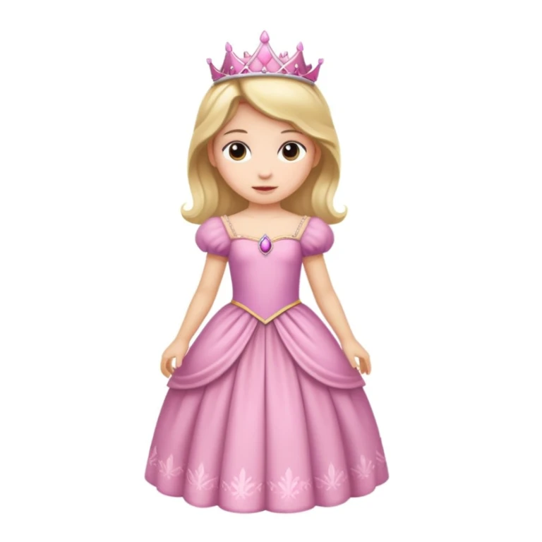 girls in a princess dress sticker