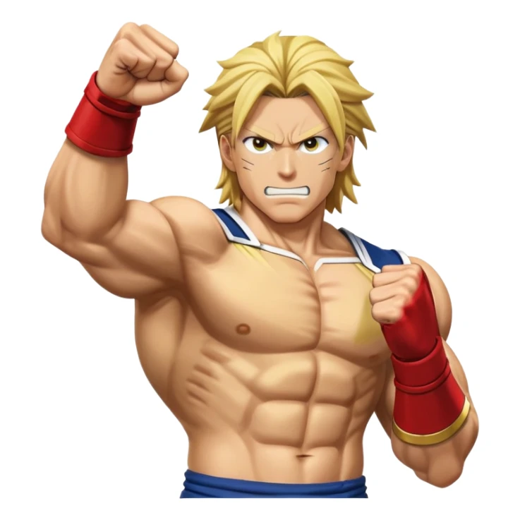 all might raised fist sticker