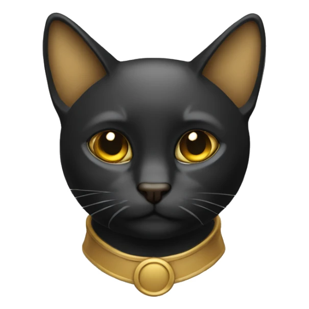 Gato con sobretodo negro y dorado  sticker