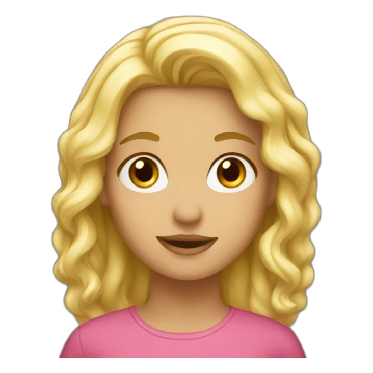 Italian blond girl sticker