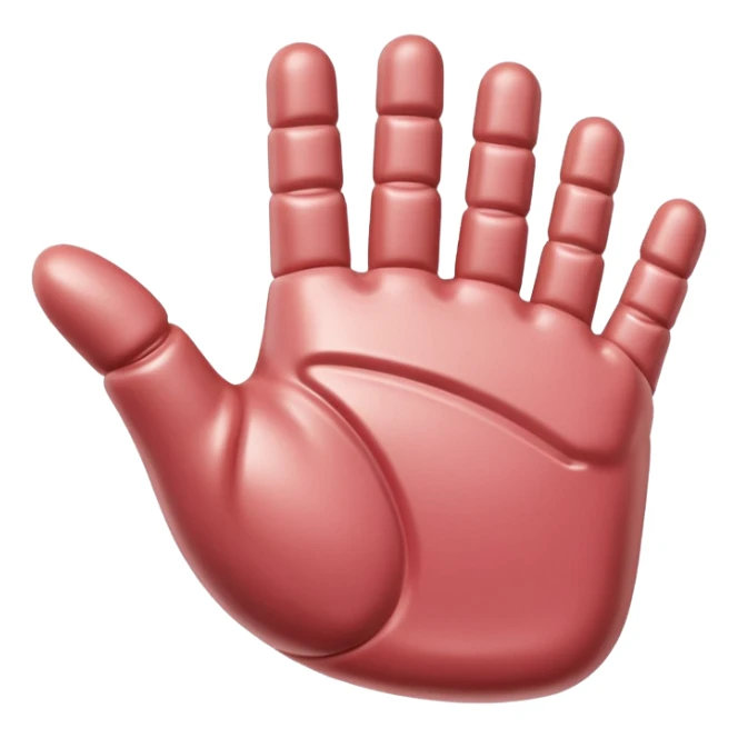 Jeff Koons style spam meat hand sculpture  sticker