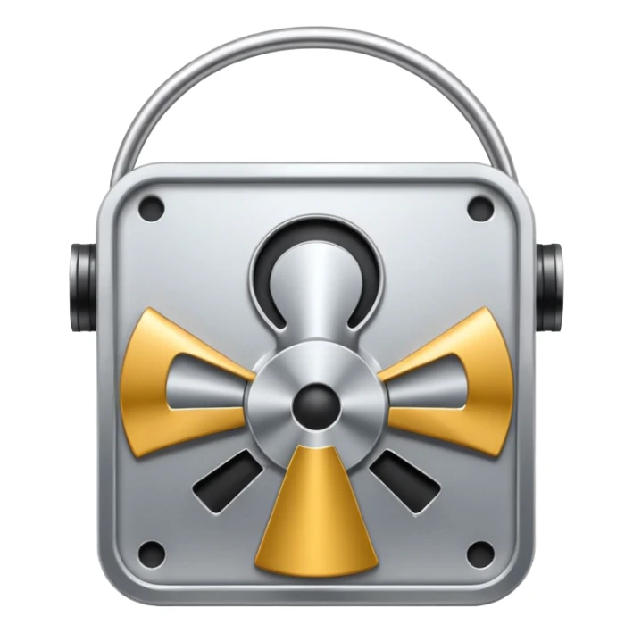 mac os icon metal mute no sound audio  🔇  sticker