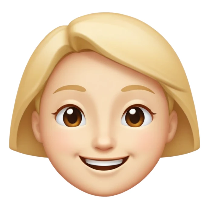 A cheerful, smiling face with closed, upward-angled eyes and a content expression, conveying happiness, joy, or satisfaction. sticker