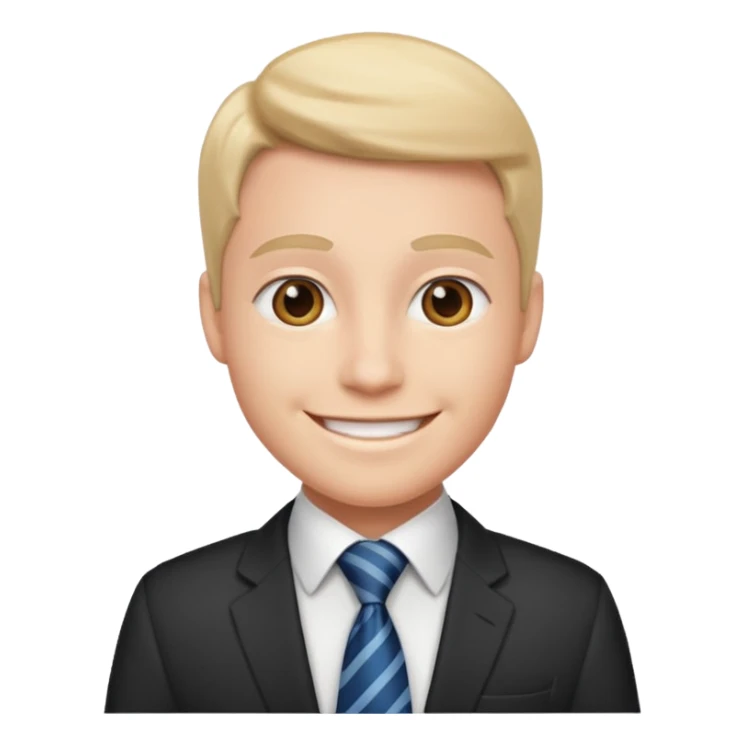 hazme un emoji estilo apple que ayude a una empresa sticker