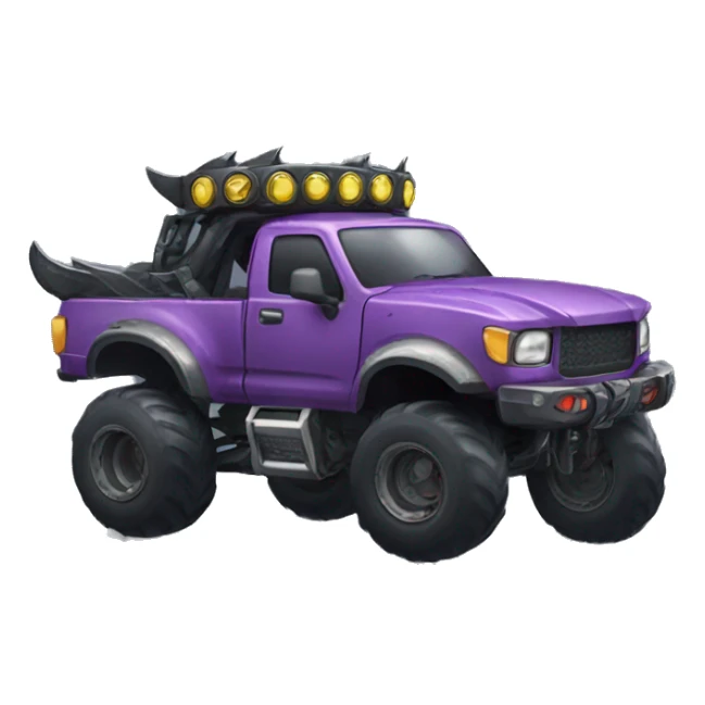 Batgirls monster hunter truck  sticker