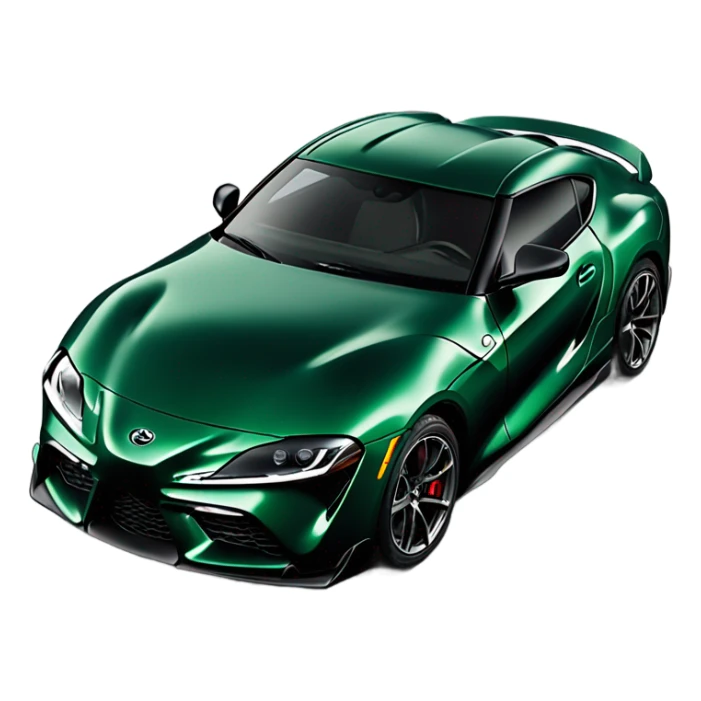 Toyota Supra new dark green sticker