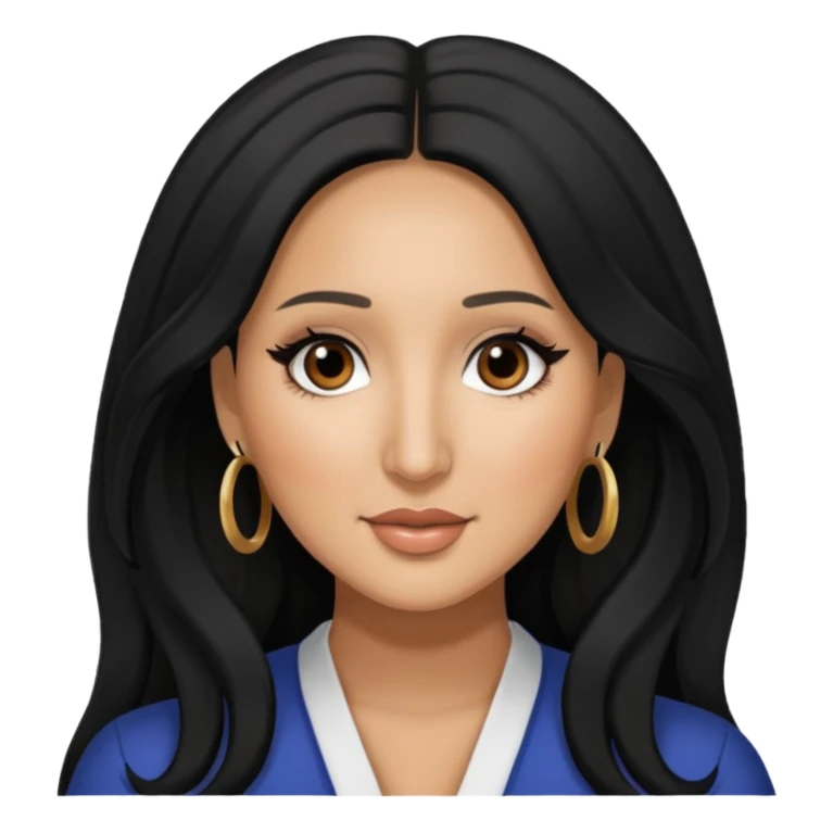 Adrienne Bailon with long hair sticker