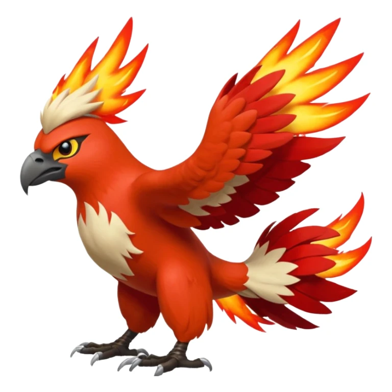 Braviary-Talonflame-Blaziken-fusion-hybrid-animal-creature  sticker