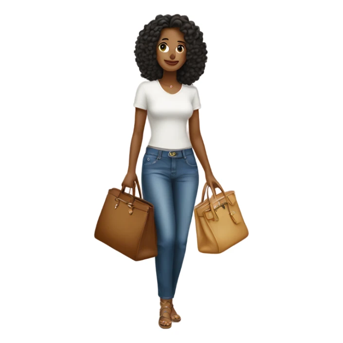 pretty women with a birkin sticker